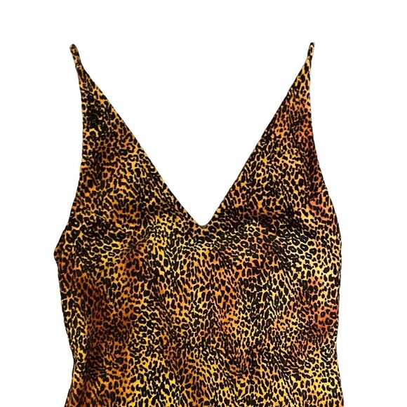 VTG Victoria Secret Collection Gold Label S Fuzzy Leopard Animal Print Lingerie - Picture 4 of 8